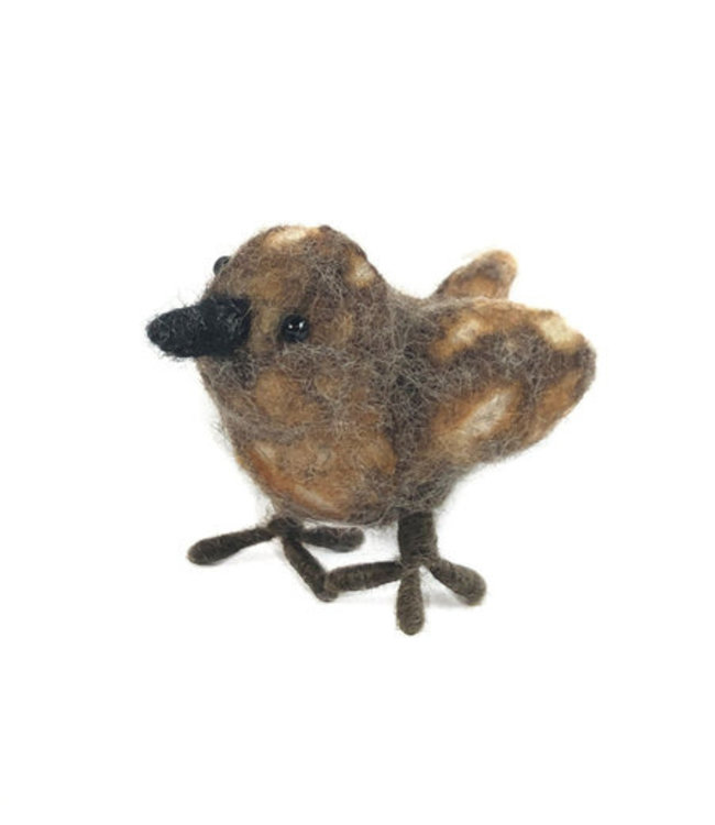 Felt bird - sparrow