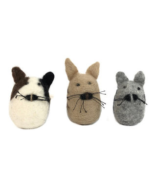 Fair Forward Felt cat (set of three)