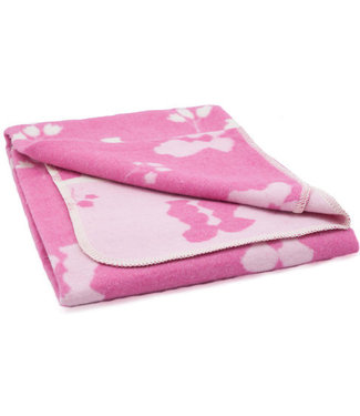 Boross Design Wiegdeken katoen 100x70cm Boer-Boerin roze-fuchsia