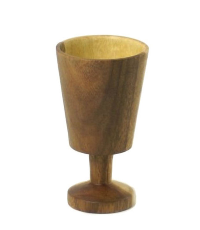 Wooden wine cup