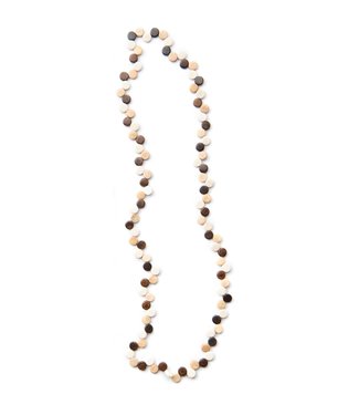 FairForward Necklace brown-white-beige resin