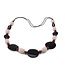 FairForward Necklace black-white-red dics resin