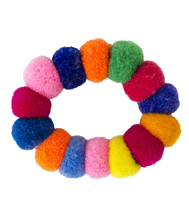 Children bracelet pompoms