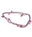 Fair Forward Ketting fuchsia-roze kralen en bedels