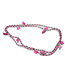 Fair Forward Necklace fuchsia-pink beads-charms