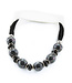 Ceramic necklace Frutti Starlight black-grey