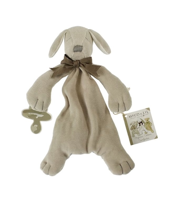 Comforter organic cotton - grey Puppy - 30 cm