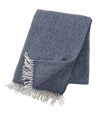 Klippan Plaid eco wool Stella smokey blue