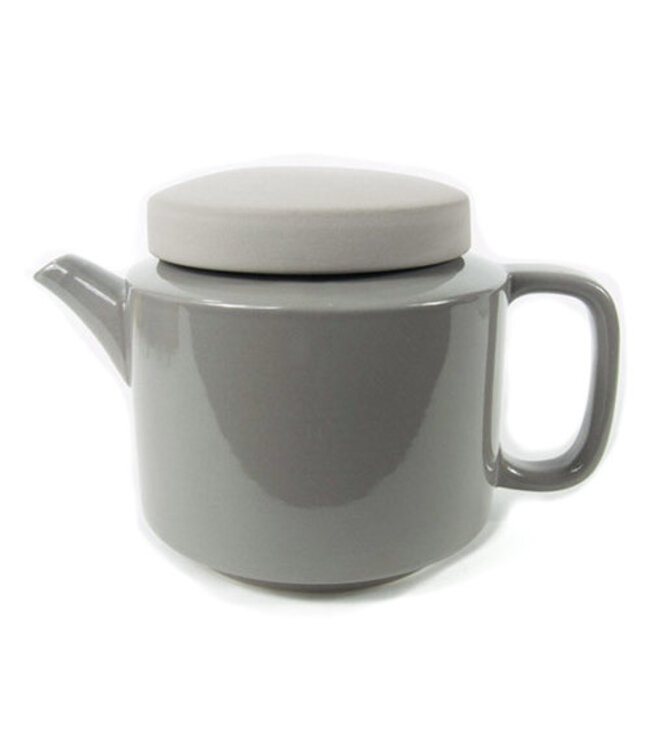 Tea pot ceramic 13cm/ 950ml grey