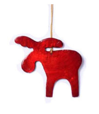 Kinta Christmas hanger capiz Moose red