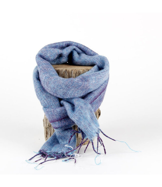 Shawl 140x30 cm (wool-look) lavender blue