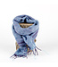 Sjaal 140x30 cm wol-look lavendelblauw
