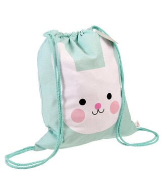 Rex London Gymbag cotton with Bonnie the Bunny - mint green