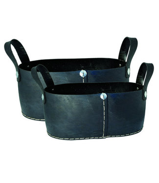 Tadé Balcony basket recycled rubber L40xW15xH17cm