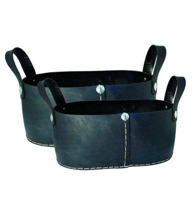 Balcony basket recycled rubber L40xW15xH17cm