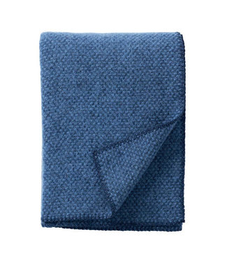 Klippan Plaid eco wool Domino sea blue 180x130 cm