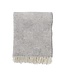 Throw eco wool Gooseye 200x130 cm - grey - ecru