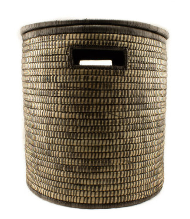 Palmleave basket brown H45xD40cm - medium