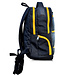 Rubber backpack H45x W33cm with grey zippers