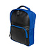 Rubber backpack H40xW30cm blue with black front