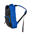 Rubber backpack H40xW30cm blue with black front