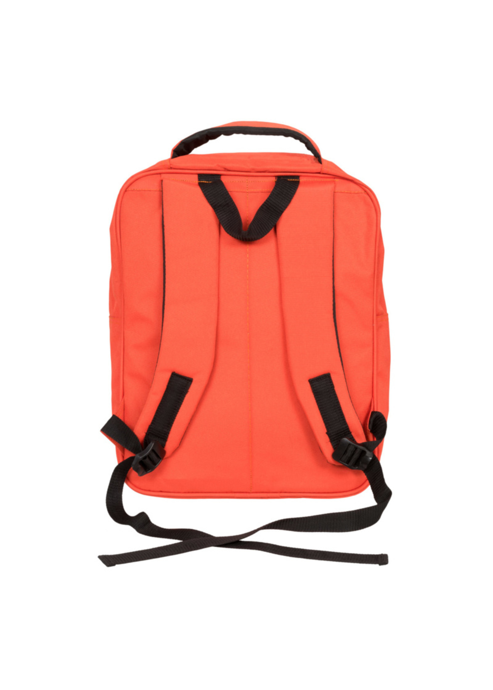 Ecowings Orange backpack with black rubber H40xW32cm