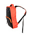 Orange backpack with black rubber H40xW32cm