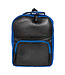 Rubber backpack H40xW30cm blue with black front