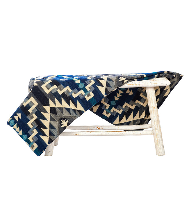 Plaid alpaca wool 190x225 cm - Chimborazo black