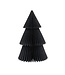 Paper christmass tree - 23 cm - zwart