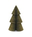 Only Natural Papieren kerstboom 30 cm - Olijfgroen