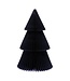 Only Natural Paper christmass tree - 30 cm - Black with glitter