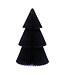 Paper christmass tree - 30 cm - Black with glitter