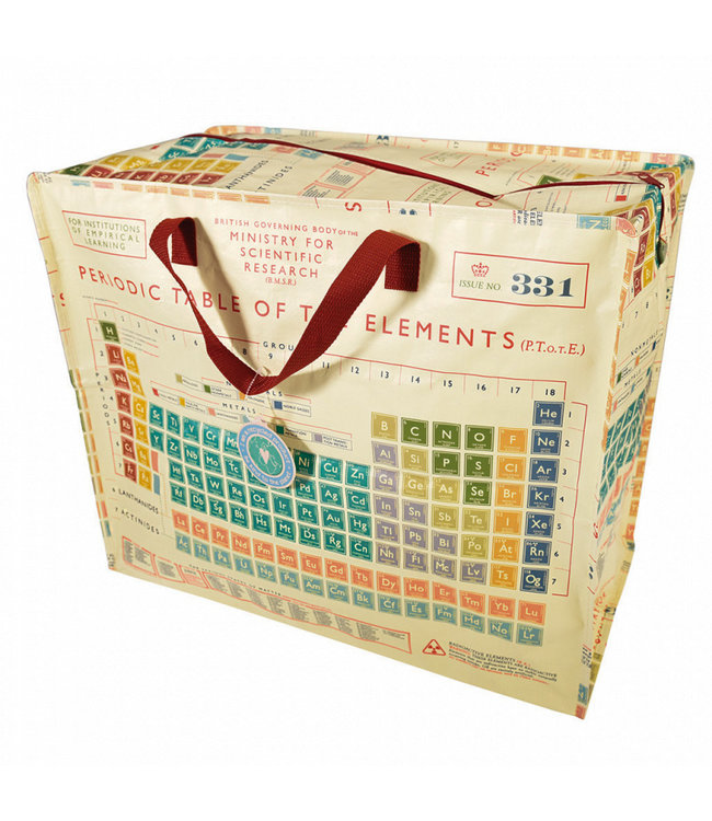 Big storage bag Periodic Table recycled plastic 55cm