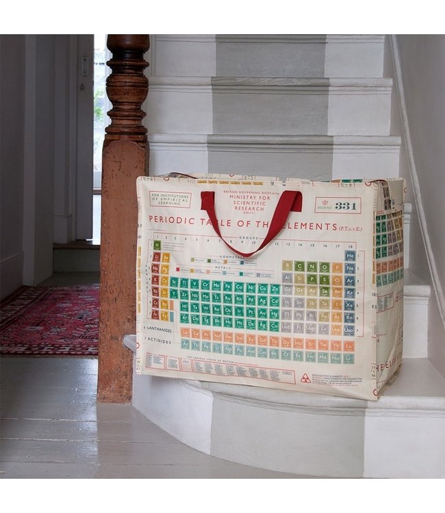 Big storage bag Periodic Table recycled plastic 55cm
