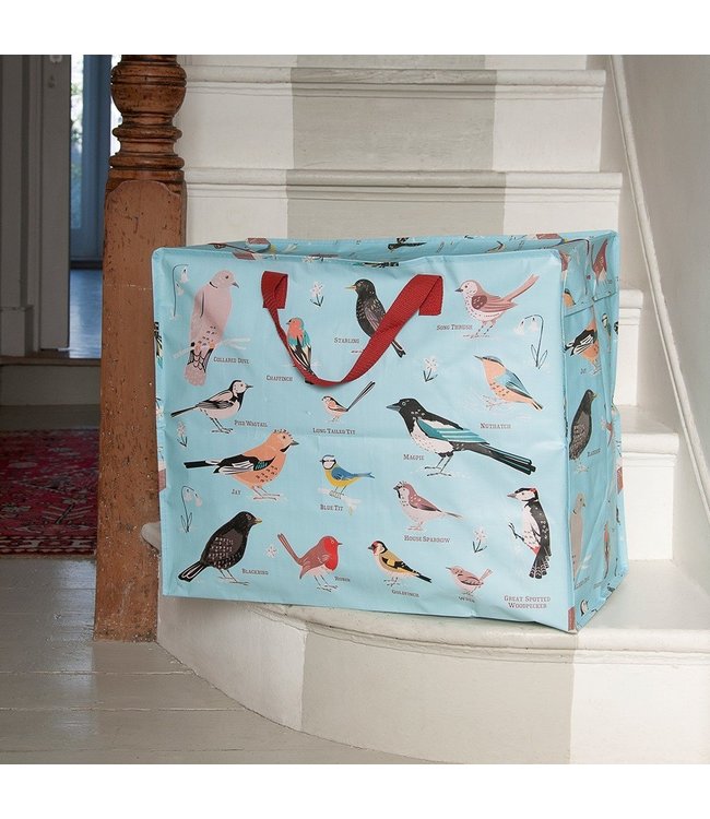 Grote opbergtas XL Tuinvogels gerecycled plastic 55 cm