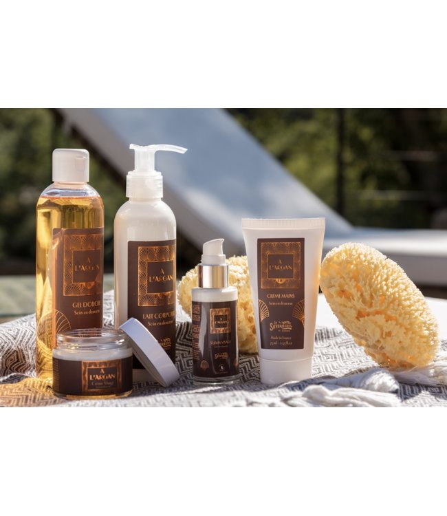 Zeeppompje met biologische argan- en olijfolie