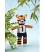 Knitted Tiger Bill 35 cm - knitted doll