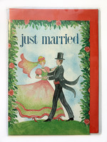 Floris Wishing card Just Married 10x15cm with red envelope