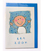 Wishing card "Een zoon" with blue envelope