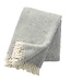 Plaid eco wool Stella - light grey and ecru