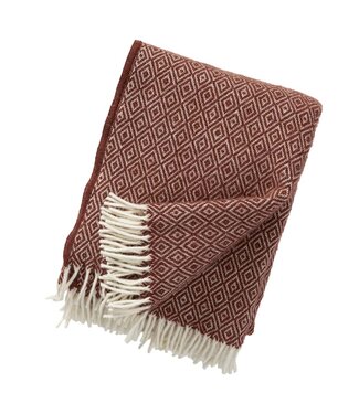 Klippan Plaid eco wool Stella rust 200x130cm