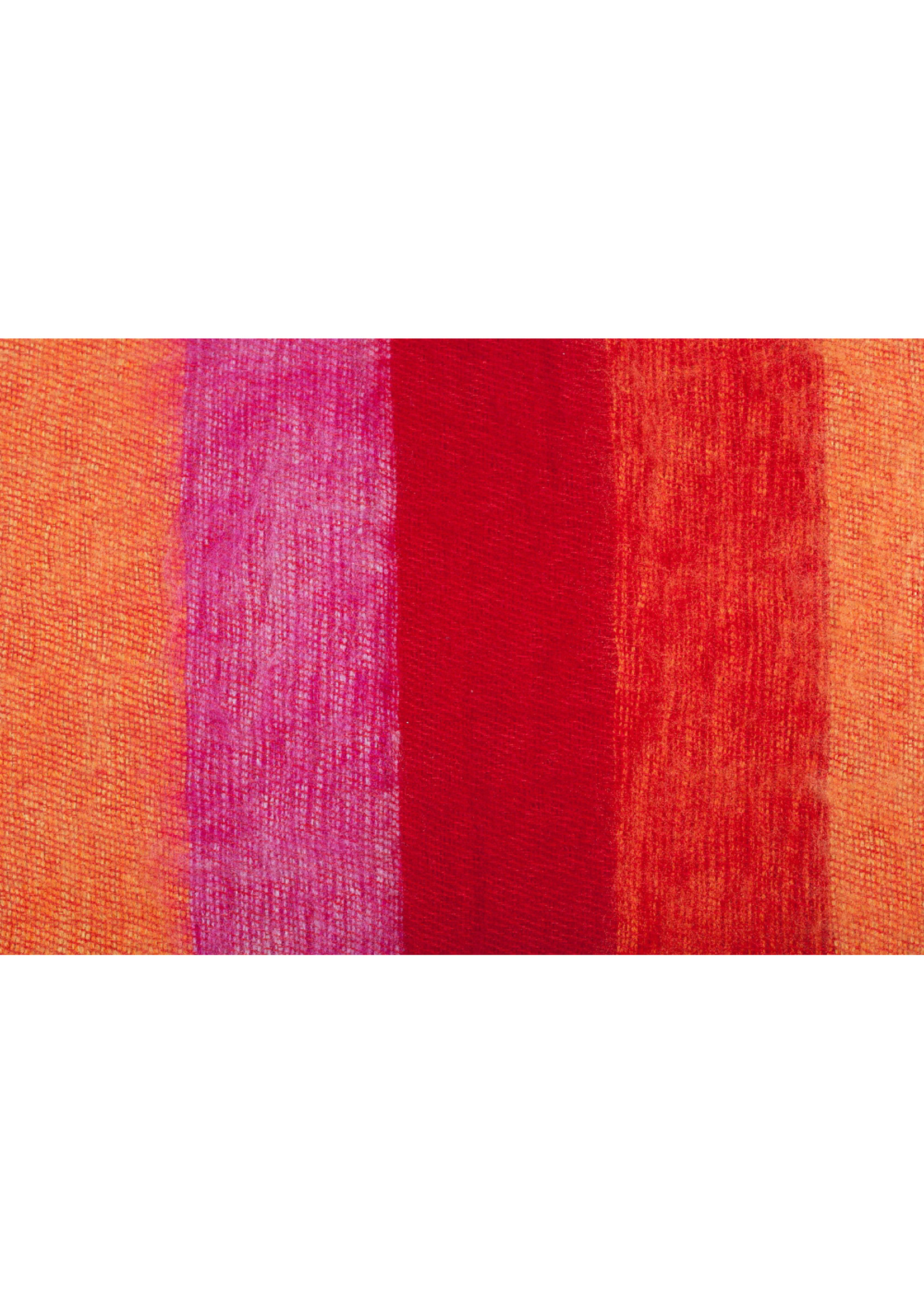 Sjaal met Verhaal Shawl 140x30 cm (wool-look) red-pink-orange