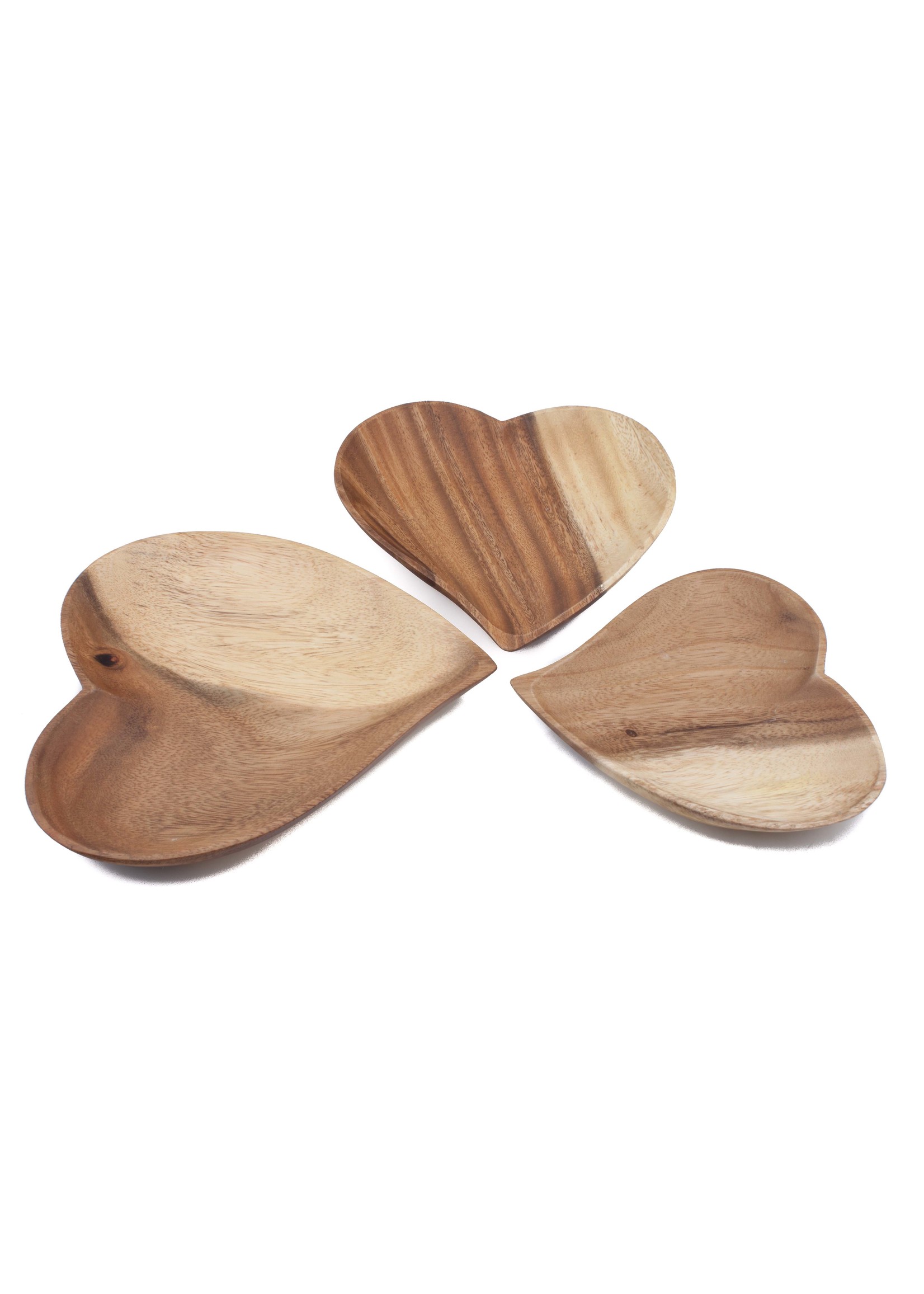 Kinta Wooden haert shape plate 15 cm