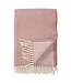 Klippan Plaid wol Velvet roze-wit 200x130 cm