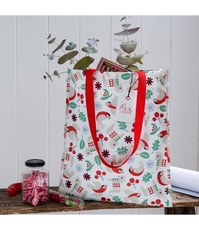 Shopper 40x34 cm Nordic Christmas recycled plastic