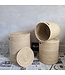 Palmleave basket with flat lid Natural H45xD40cm - Medium