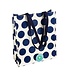 Rex London Shopper 40x34 cm recycled plastic white with dark blue dots