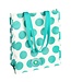 Rex London Shopper 40x34 cm recycled plastic white with turquoise dots