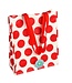 Rex London Shopper 40x34 cm recycled plastic white with red dots